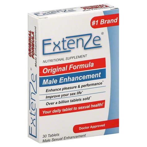 Extenze Original Formula Male Enhancement Tablets Shop Herbs