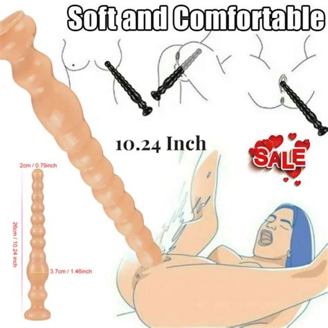 Soft Prostate Massager Long Beads Anal Butt Plug G Spot Dildo Sex Toys Women Picclick