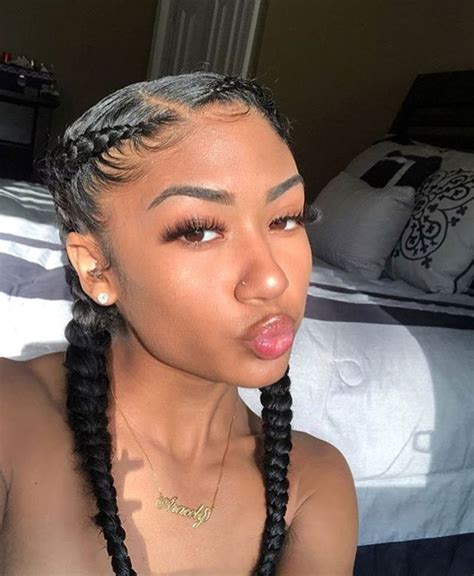 Baddiepins123 b a d d i e s in 2019 baddie. Pin by Jazmyne on Braids (With images) | Natural hair ...