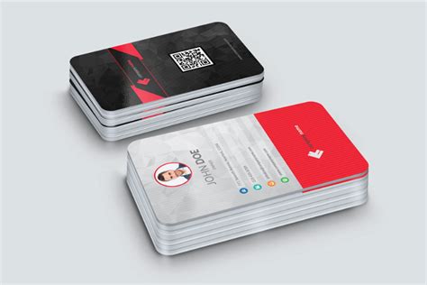 This free vogue business card design mockup is here to help you. 38 Vertical Business Card Mockups and Templates For ...