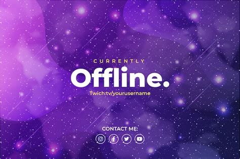 Free Vector Gaming Background For Twitch With Galaxy Background