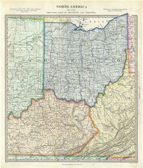 North America Sheet Viii Ohio With Parts Of Kentucky And Virginia