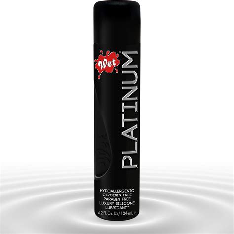 Wet Platinum Silicone Based Sex Lube Ounce Premium Personal Luxury