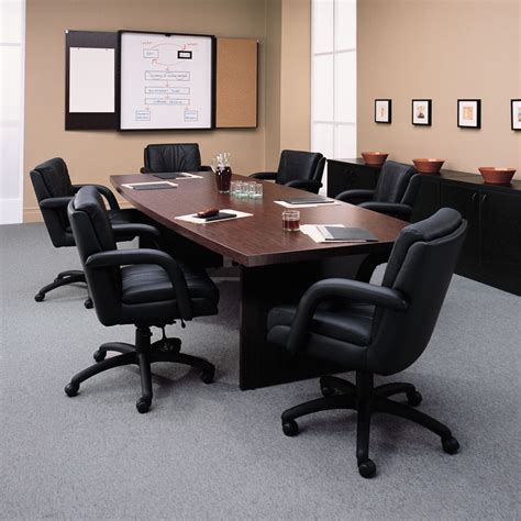 This conference room style is built around numerous (usually round) tables placed in a large, open room. Global Boardroom Boatshape Conference Room Tables - Better ...