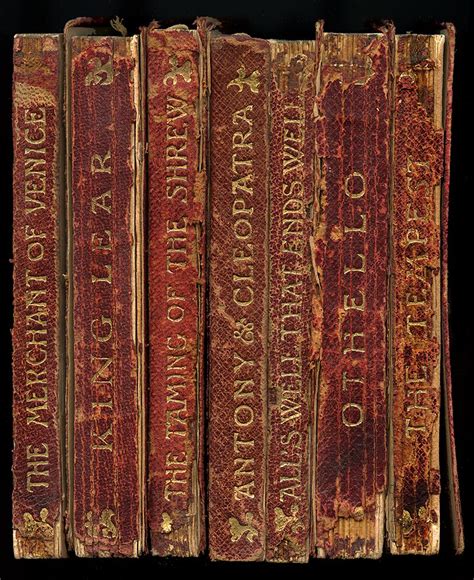 Shakespeare Antique Book Spine Framed Unique Wall Art — Museum