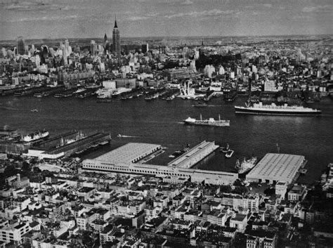 Hoboken New Jersey Looking East To New York City 1964 Rhoboken