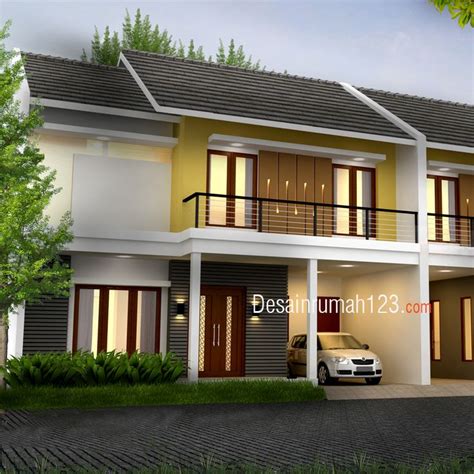2 unit kamar tidur 2. Desain Rumah 2 Lantai di Lahan 9 x 15 M2 | DR - 901 ...