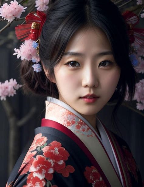 Premium Ai Image Exquisite Traditions Japanese Women Embracing Kimono