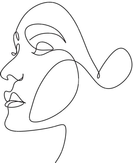 Face Line Art значки Canva Face Line Drawing Line Art Face Lines