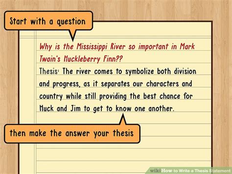 The Best Way To Write A Thesis Statement With Examples