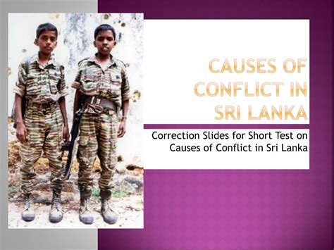 Sri lanka vs india, 1st odi: PPT - Causes of conflict in sri lanka PowerPoint Presentation, free download - ID:342245