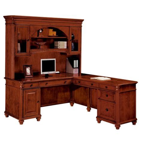 Use a hutch or desk return to create the perfect workspace. Antigua L Desk with Right Return Hutch by DMI ...