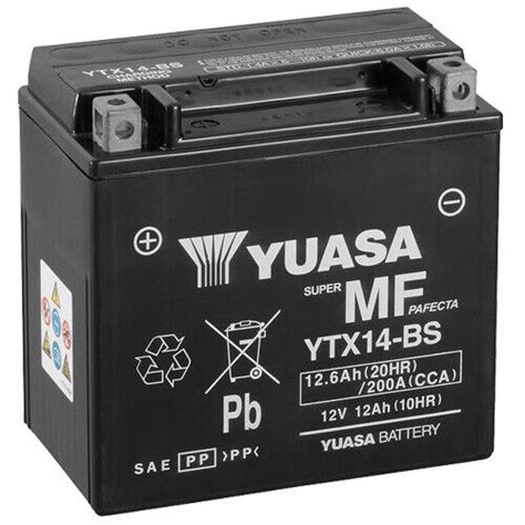 Batterie Für Bmw K 1600 Gt Abs 2t16k48 2017 Yuasa Ytx14 Bs Agm