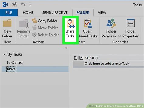 3 Ways To Share Tasks In Outlook 2016 Wikihow