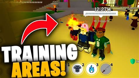 The Various Training Areas In Anime Fighting Simulator Roblox Youtube