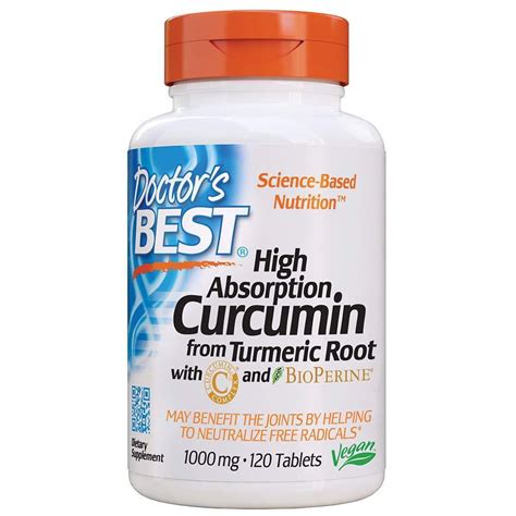 Doctors Best Curcumin From Turmeric Root With C3 Complex And Bioperine