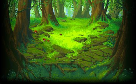 Fond Décran Pixel Art Pixelé La Nature Paysage Pixels Art