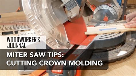 Using A Miter Saw To Cut Crown Molding Youtube