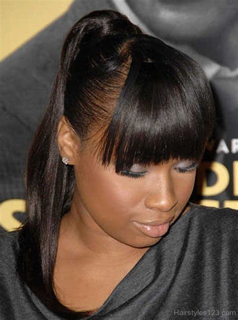 Black Ponytail Hairstyles Hairstyles With Bangs Ponytail Styles