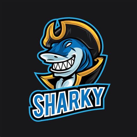 Plantilla De Logotipo Shark Esport Vector Premium