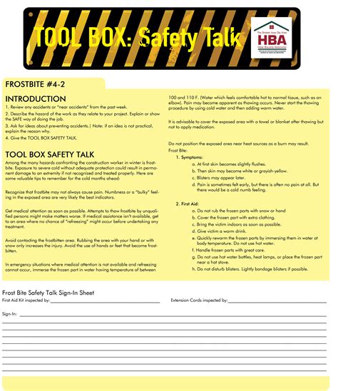 What Is Toolbox Talk In Hse Printable Templates