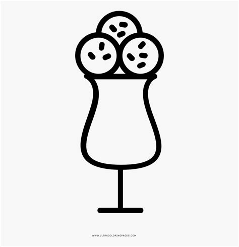 Download Ice Cream Sundae Coloring Page , Free Transparent Clipart ...