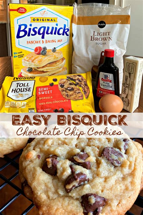 Easy Bisquick Chocolate Chip Cookies 6 Ingredients Sweet Little