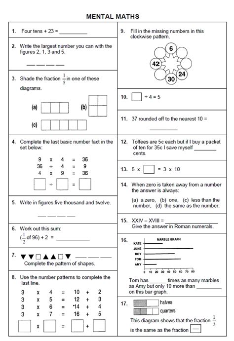 Develop and practice their mental calculation skills. Grade 4 Mental Maths Test | WCED ePortal