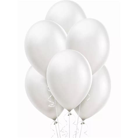 White Pearl Balloons 15ct Party City