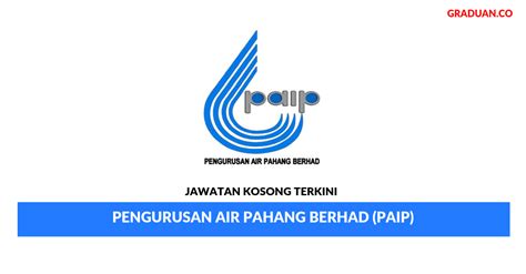 Pengurusan air pahang berhad (paip). Permohonan Jawatan Kosong Pengurusan Air Pahang Berhad ...