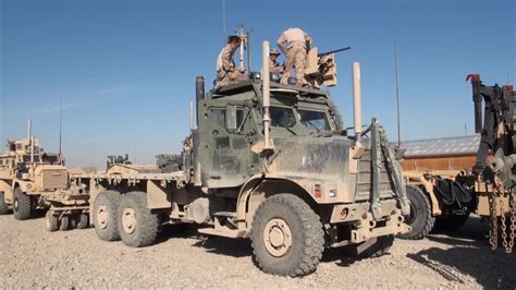 Us Marines Preparing For Convoy To Afghanistan Youtube