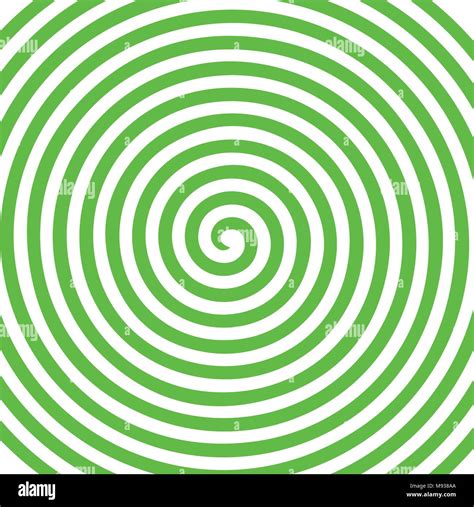 White Green Round Abstract Vortex Hypnotic Spiral Wallpaper Vector