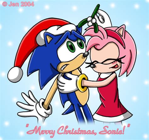 Merry Christmas Sonic By Jenhedgehog On Deviantart