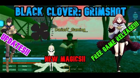 Grimshot codes can supply items, pets, gems, coins and more. BLACK CLOVER- GRIMSHOT: FREE RELEASE/NEW MAGICS/UPDATES ...