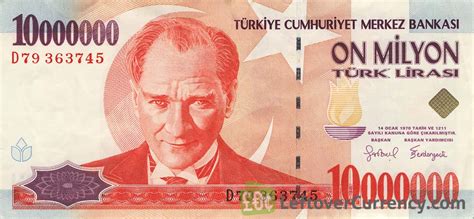 10000000 Turkish Old Lira 7th Emission 1970 Exchange Yours