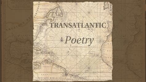 Transatlantic Poetry Robert Peake