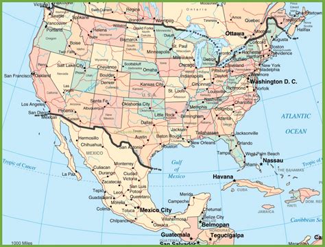 Expanding the world's biggest football event. Blank Map Of The Us And Canada Outline Usa Mexico With ...