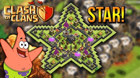 Insane Star Base Town Hall 8 Defense Base Coc Th8 Best Base