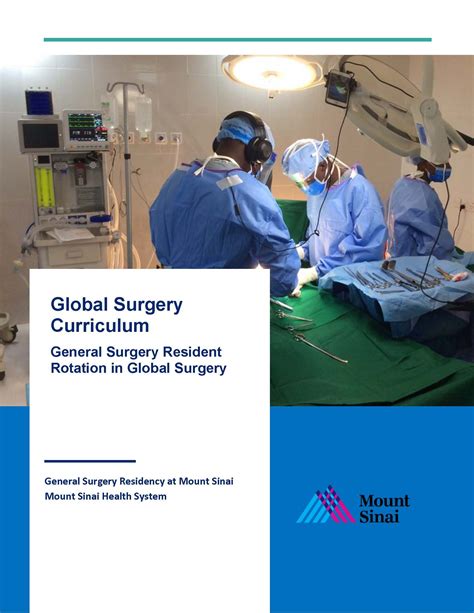Global Surgery Program Mount Sinai General Surgery Residency