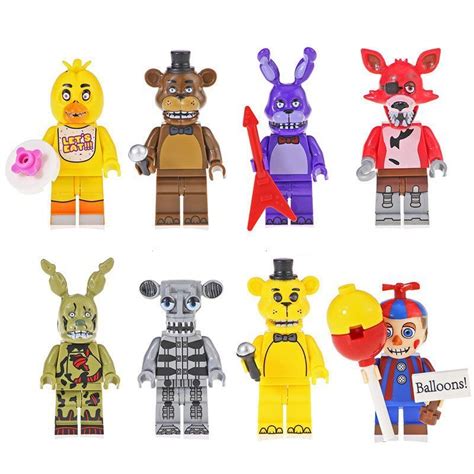 Five Nights At Freddys Character Minifigures Lego Compatible Toy