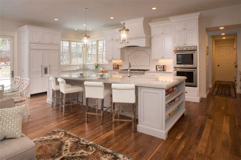 They dominate the area and make you take notice. White Kitchen with Light Grey Island in 2020 | Kitchen ...