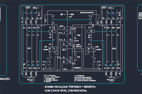 Diagrama Unifilar Elétrico Download Em Dwg