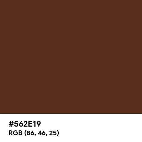 Dark Coffee Color Hex Code Is 562e19