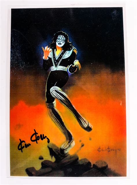 Kiss Photo Destroyer Art Ace Signed By Artist Ken Kelly Kiss Museum