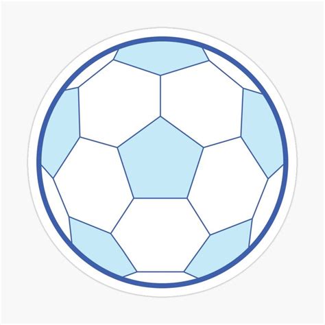 Light Blue Soccer Ball Sticker By Feliciasdesigns In 2021 Soccer Ball