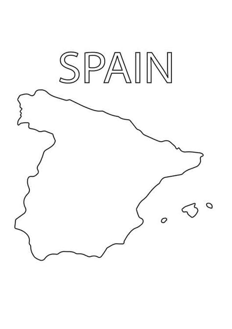 A Nueve Refrescante Organizar Mapa De España Para Dibujar Iluminar Cayo