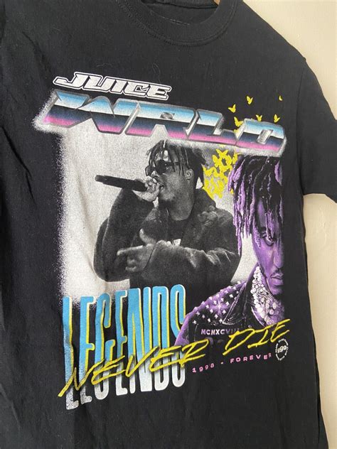 Juice Wrld Memorial Rap Rip Black Tee Shirt 999 Sma Gem