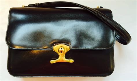 Hermes Leather Flap Handbag 1960s At 1stdibs