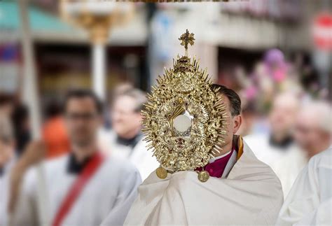 Eucharistic Procession On The Feast Of Corpus Christi At St Pius X