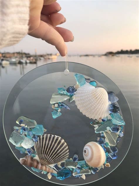 Beach Glass Sun Catcher Beach Glass Suncatcher Beach Ornament